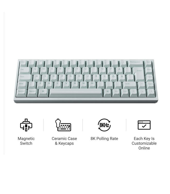 Q16 HE 8K Light Green QMK Magnetic Switch (CH)