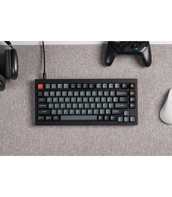 Keychron V1 8K QMK Black Red Switch (US) w/Knob