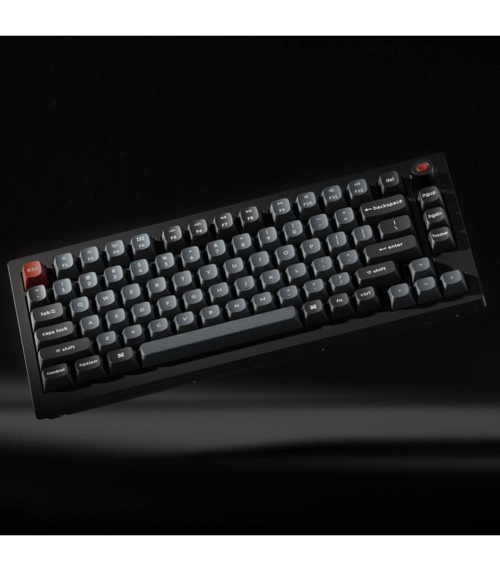 Keychron V1 8K QMK Black Brown Switch (US) w/Knob