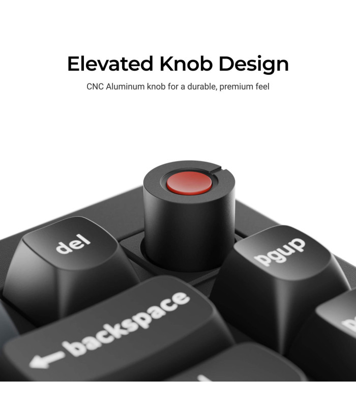 Keychron V1 8K QMK Black Banana Switch (US) w/Knob