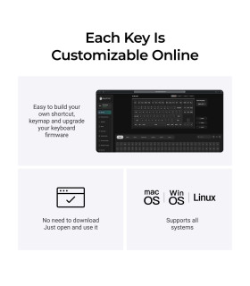 Keychron V3 8K QMK Black Brown Switch (US) w/Knob
