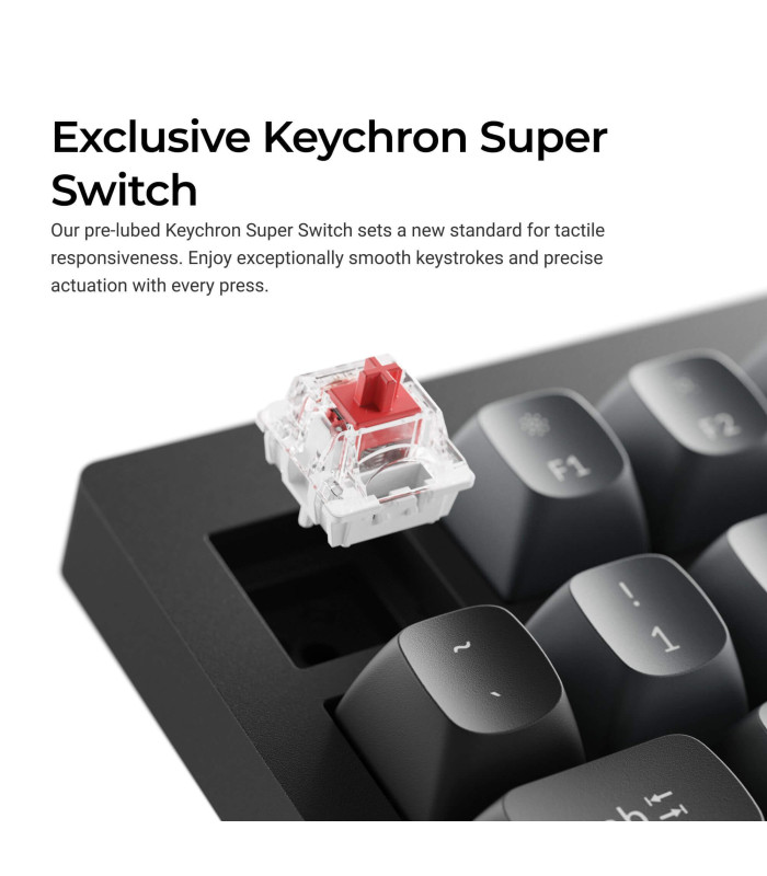 Keychron V3 8K QMK Black Brown Switch (US) w/Knob