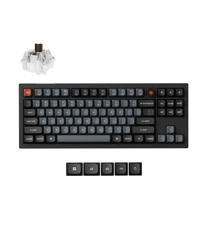 Keychron V3 8K QMK Black Brown Switch (US) w/Knob