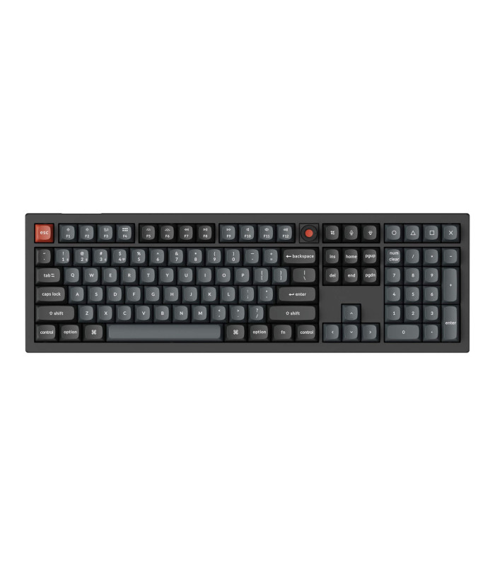 Keychron V6 8K QMK Black Red Switch (US) w/Knob