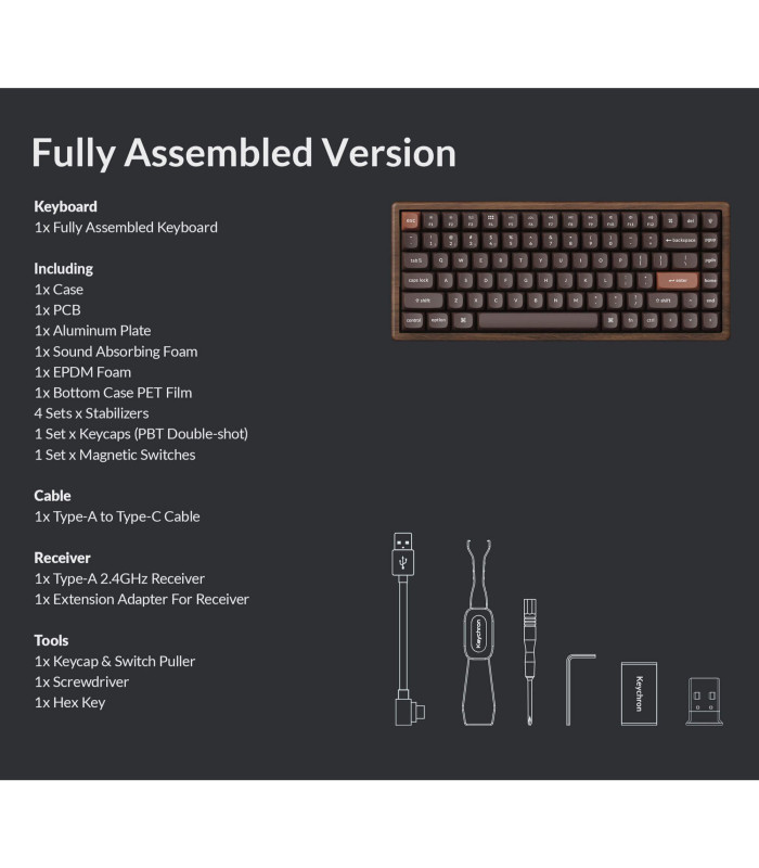 Keychron K2 HE All Wood Edition Magnetic Switch (US)