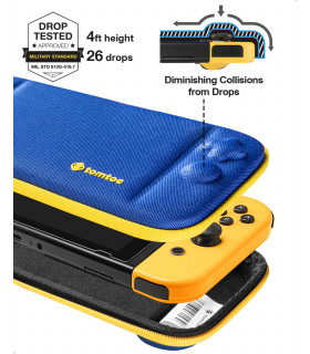tomtoc Nintendo Switch Slim Case, Blue