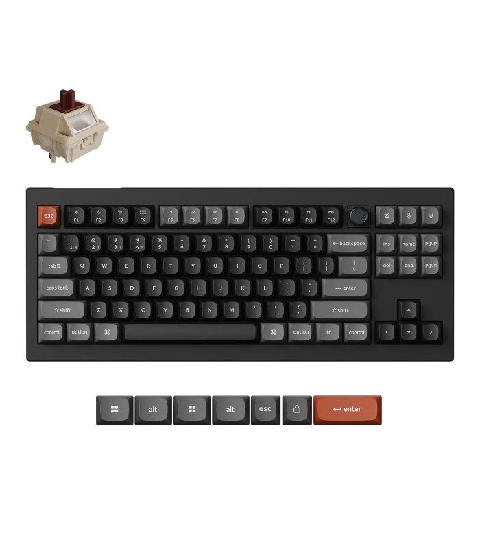 Keychron V3 Ultra 8K Black Brown Switch (US) w/Knob