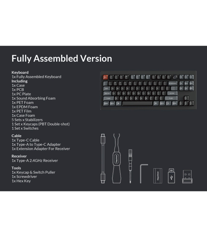 Keychron V3 Ultra 8K Black Brown Switch (US) w/Knob