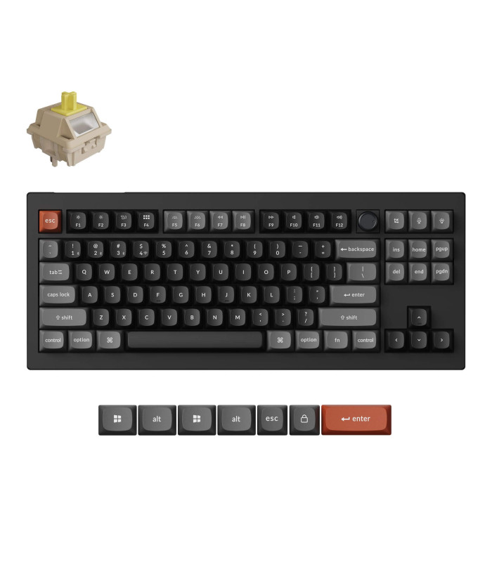 Keychron V3 Ultra 8K Black Banana Switch (US) w/Knob