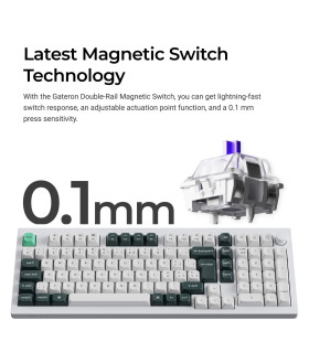Q5 HE Shell White QMK Magnetic Switch (CH)