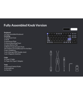 Keychron Q3 HE 8K White Magnetic Switch (US)
