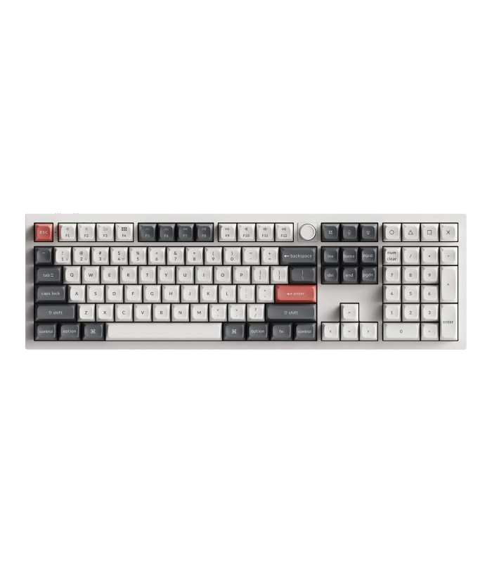 Keychron Q6 Ultra White QMK Brown Switch (US) Knob