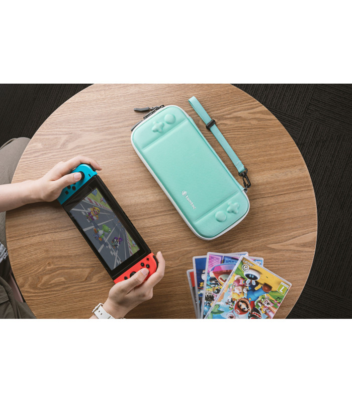 tomtoc Nintendo Switch Slim Case, Mint Green