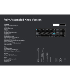 Keychron Q6 Ultra White QMK Brown Switch (US) Knob