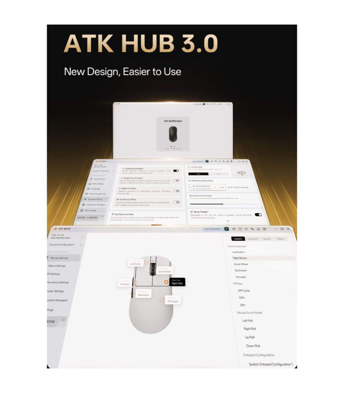 ATK Dragonfly A9 Air Lightweight Wireless Mouse Orange