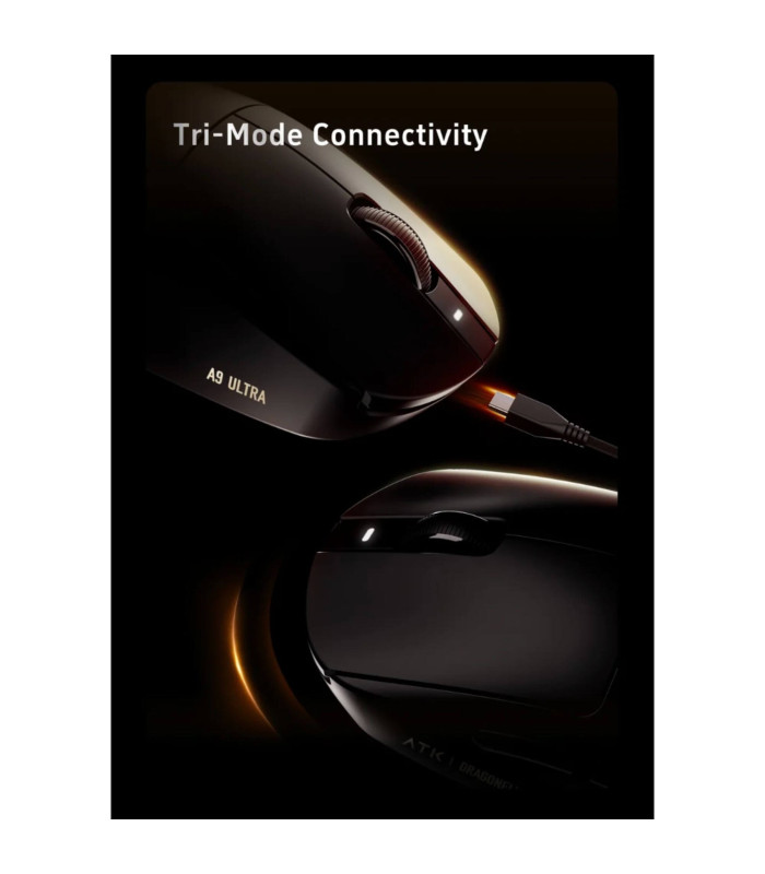 ATK Dragonfly A9 Plus V2 Lightweight Wireless Mouse White