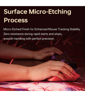 ATK Tempered Glass Mouse Pad-Red