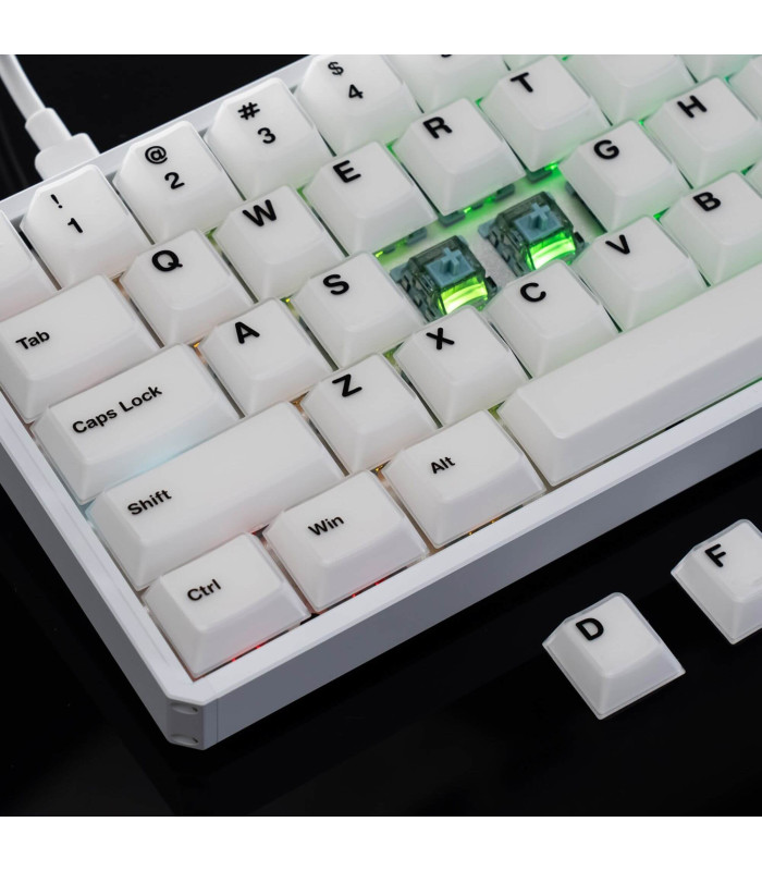 AKKO MOD68-HE Wired Misty White