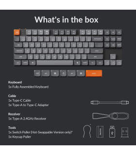 Keychron K1 Max Red Switch RGB (US)