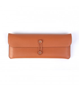 Keychron K3 Travel Pouch Saffiano Leather Orange