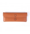 Keychron K3 Travel Pouch Saffiano Leather Orange