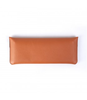 Keychron K3 Travel Pouch Saffiano Leather Orange