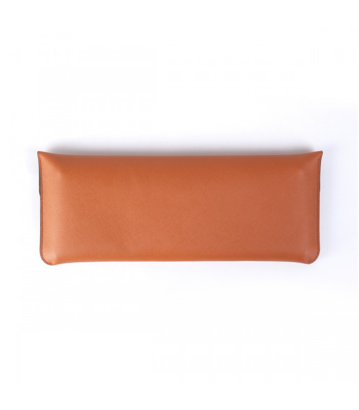 Keychron K3 Travel Pouch Saffiano Leather Orange