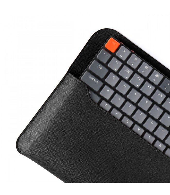 Keychron K3 Travel Pouch Saffiano Leather Black