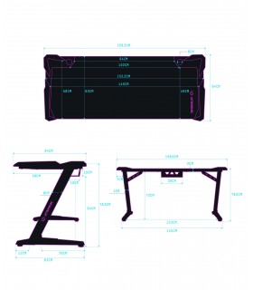 Ultradesk SPACE XXL Black