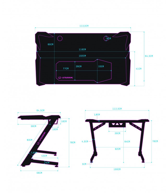Ultradesk SPACE V2 Black