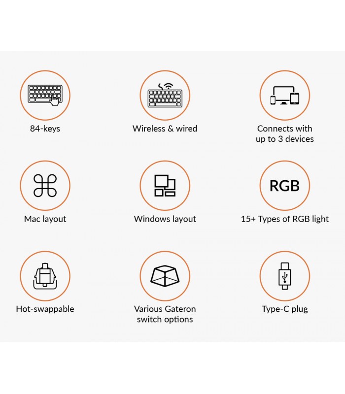 Keychron K2 Hot-Swap Blue Switch RGB (CH)