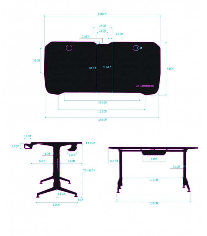 Ultradesk GRAND Red