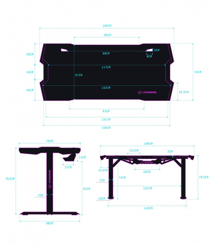 Ultradesk FORCE Black