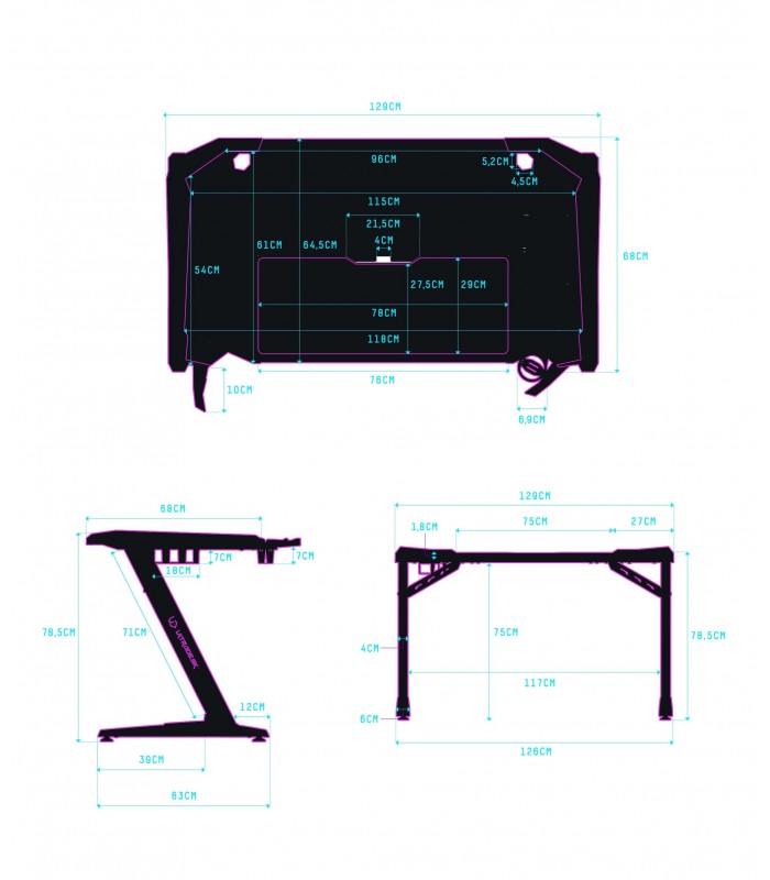 Ultradesk ROCKET Black