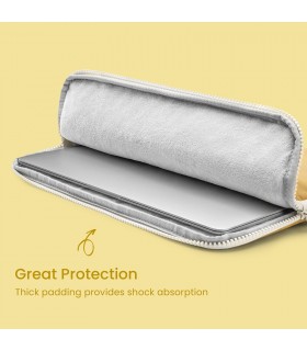 tomtoc Lady A23 Sleeve & Pouch, Yellow