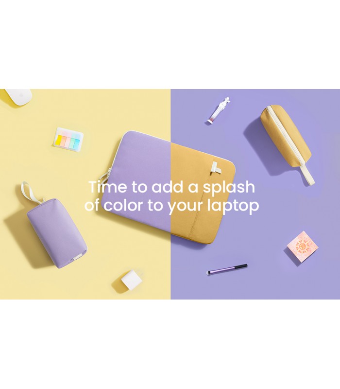 tomtoc Lady A23 Sleeve & Pouch, Yellow