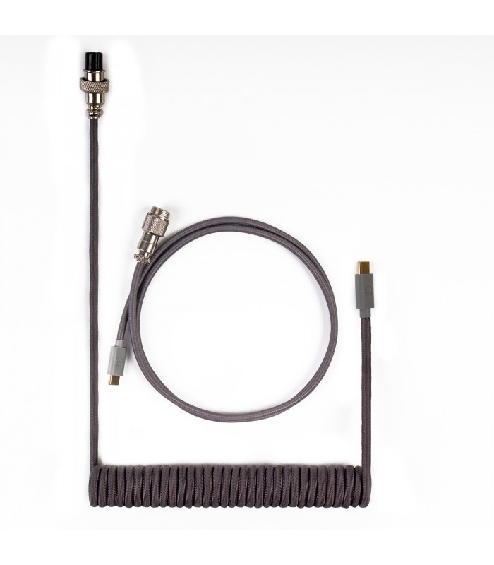 Keychron Coiled Aviator Cable Grey