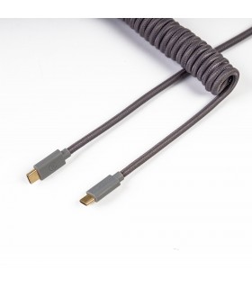 Keychron Coiled Aviator Cable Grey