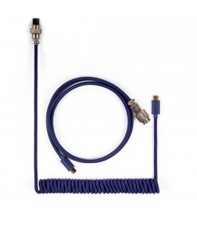 Keychron Coiled Aviator Cable Blue