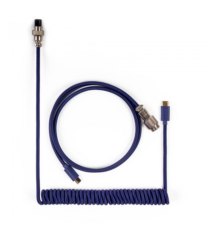 Keychron Coiled Aviator Cable Blue