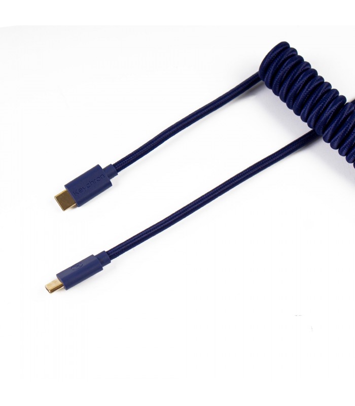 Keychron Coiled Aviator Cable Blue