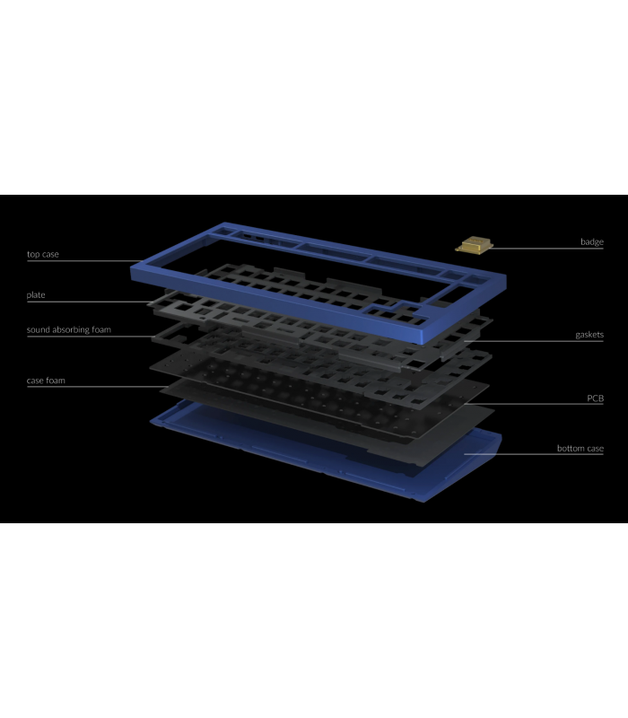 Keychron Q1 QMK Hot-Swap Barebone ISO Space Grey