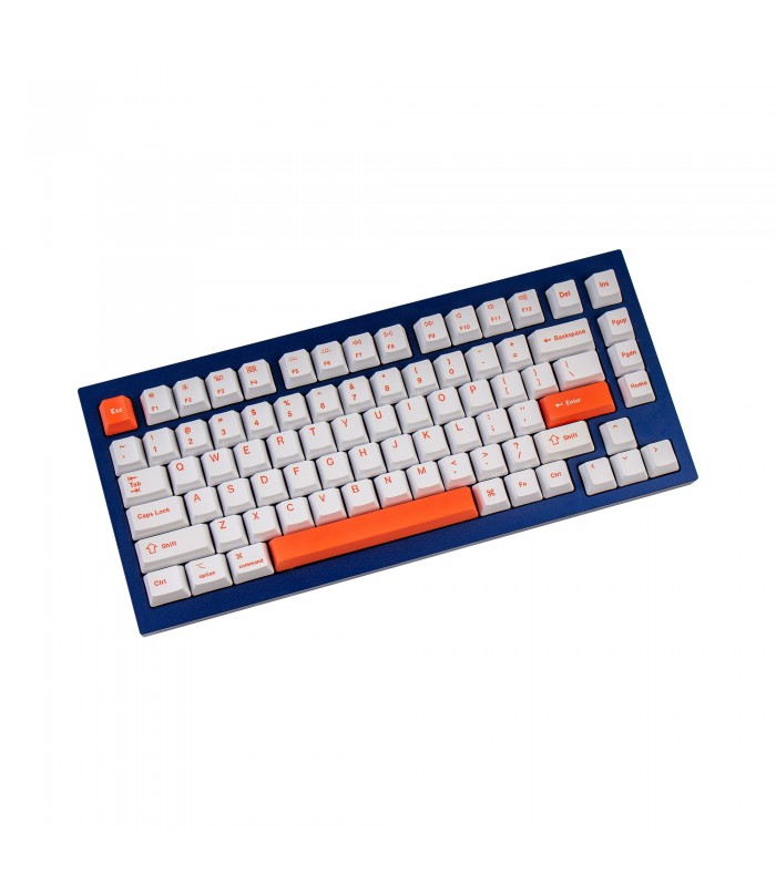Keychron K2/Q1 PBT Orange White Keycaps Set (US)