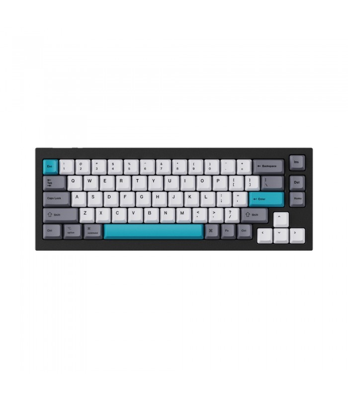 Keychron K2/Q1 PBT Grey White Keycaps Set (US)