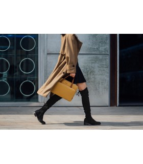 tomtoc Premium H21 Lady Briefcase Handbag, Yellow