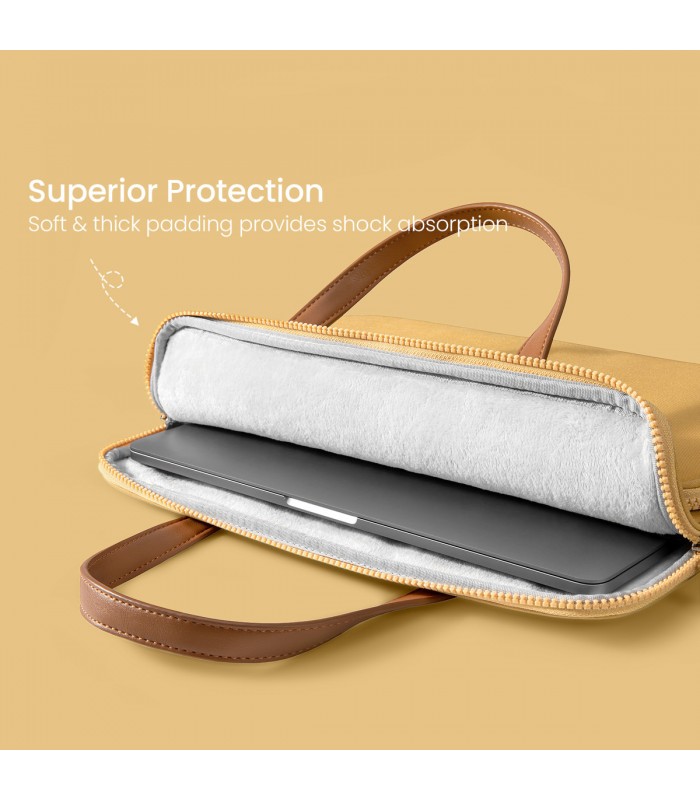 tomtoc Premium H21 Lady Briefcase Handbag, Yellow