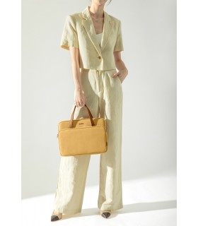 tomtoc Premium H21 Lady Briefcase Handbag, Yellow
