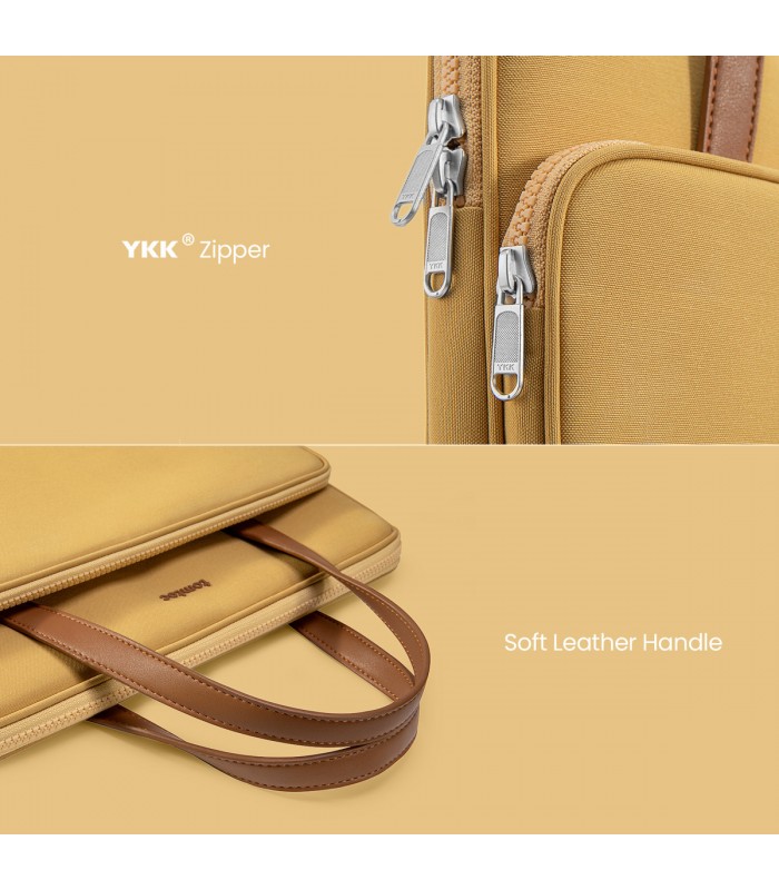 tomtoc Premium H21 Lady Briefcase Handbag, Yellow