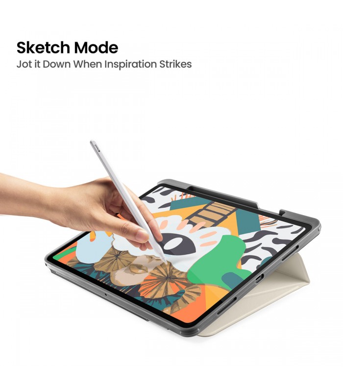 tomtoc B02 (12.9") Vertical Tablet Case, White