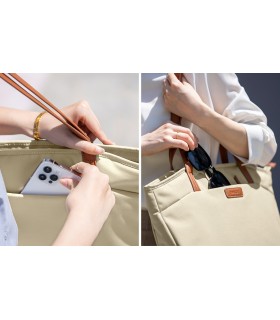 tomtoc Lady A53 (16") Tote Bag, Beige